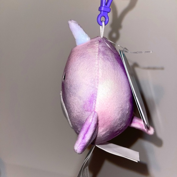 Nabila The Narwhal 3.5" Squishmallow Clip (CLAIRE'S EXCLUSIVE) - Picture 3 of 5